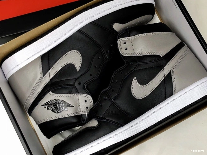 Reps TBK Black Retro Grey Jordan Air 1 Shadow OG High 555088-013 0806